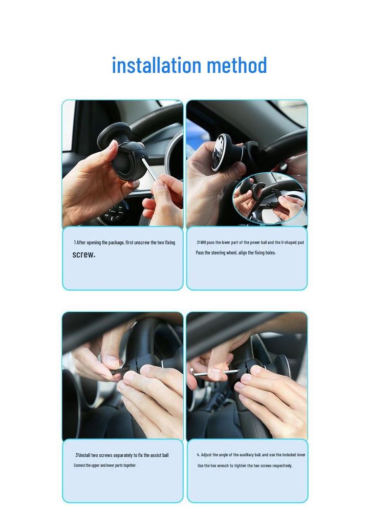 Multifunctional Single-Hand Steering Booster Ball