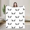 Cute Panda Face Blankets Lovely Animal Flannel Awesome Soft Throw Blankets for Home All Season