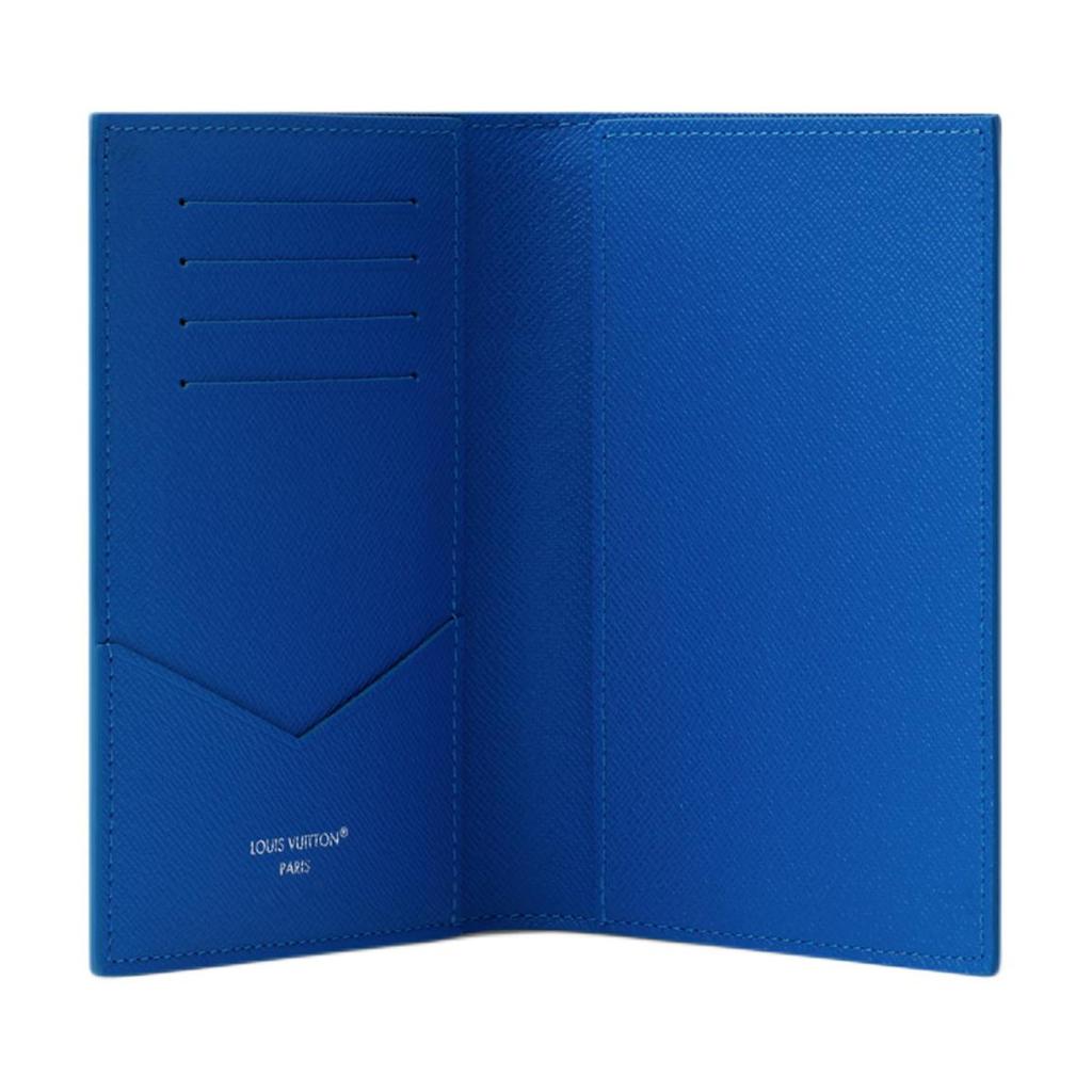 Louis Vuitton Copri passaporto Blu Pallacanestro Tela Monogramma Portafogli Uomo M26795