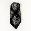 Black and White Cashew Floral Silk Scarves Wholesale Hot-selling, 71cm Headscarves, Headscarves, Square Scarves for Women, Summer Thin Scarves
