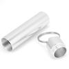 Mini Pill Box Aluminum Alloy Waterproof Keychain Pill Holder Organizer for Outdoors