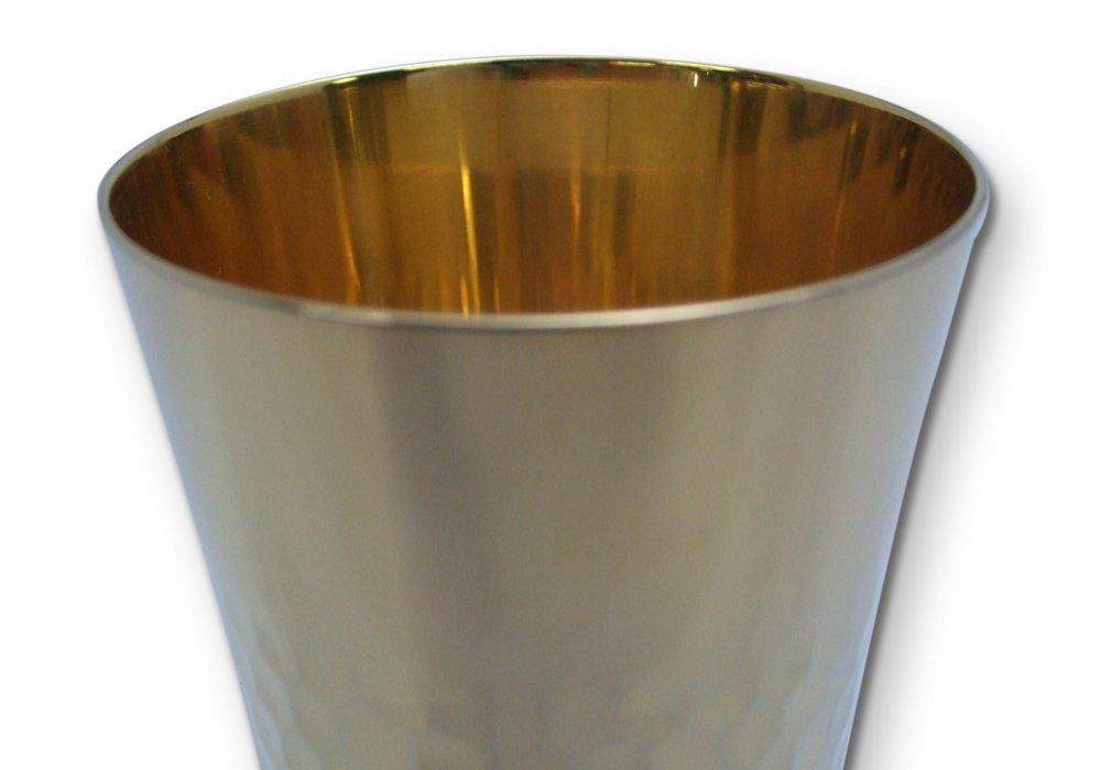 Hashimoto Metal Stainless Steel Hammered Tumbler 350cc 24K Gold Plated Inside and Outside HK-9