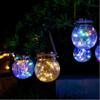 Solar LED Lights Popping Ball Glass Bottle Cap Wishing Fairy Light Outdoor Garden Christmas Decoration 2025 Mason Jar Lamp