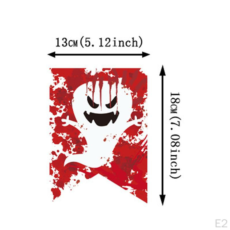 Halloween Vimpel Bannere Dekorasjoner Ornamenter DIY Veggoppheng Papirflagg for Spøkelseshus