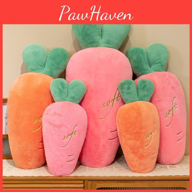 Plush Carrot Toys Cute Cartoon Girls Sleeping Companion Children Dolls Gifts