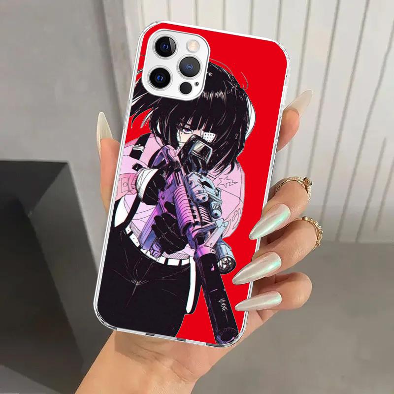 Japanese Style Anime Girl Phone Case for Iphone 17 Air 16 15 Plus 14 13 Mini 12 11 Pro Max 16E 7 8 SE 2020 Soft Funda Print Shel
