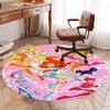 Winx Club Printed Round Rug Carpet Chair Rug Area Rug Entryway Doormats,for Office Chair Living Room Bedroom Kitchen Room.