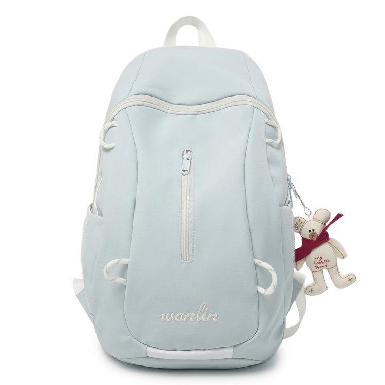 Schoolbag new backpack unisex large capacity simple lightweight student travel backpack ins college bag