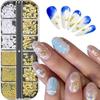 3D Ocean Style Nail Art Accessories: Seahorse, Octopus, and Seashell Metal Rivets for Nail and Phone Case Decoration