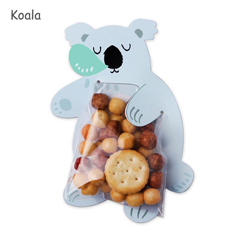 Sáček na sušenky na pečení zvířat Párty dárky Mini bonboniéra Svatební dekorace 10 ks Candy Bar Narozeninová párty