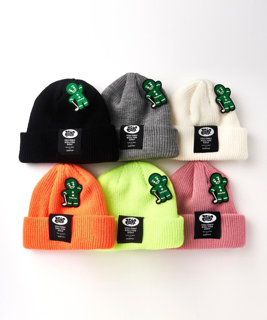 YORF Aw Colored Short Beanie Cream White