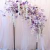 Purple Themed Wedding Arch Decoration: European Style Artificial Floral Art