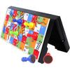 KIDAMI Magnetic Snakes and Ladders Game Set with Storage Box, Folding Design and Light-Weight, Gift for Kids and Adults (9.75 Inches)