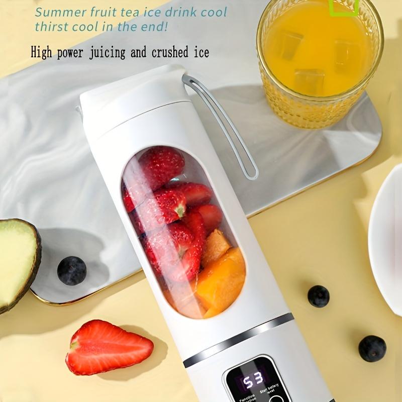 450ml Fruit Juicer 8 Blades 3 Gears USB Rechargeable Portable Blender Ice Crusher for Shakes and Smoothies Juicer Cup