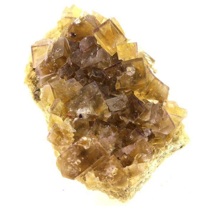 Pierres et Minéraux. Fluorite. 252.0 ct. Valzergues, Aveyron, Occitanie, France..