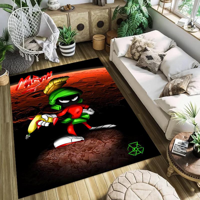 Marvin Martian DJ Funk carpet Living room and bedroom mats floor mats Christmas gifts Room Bathroom mat