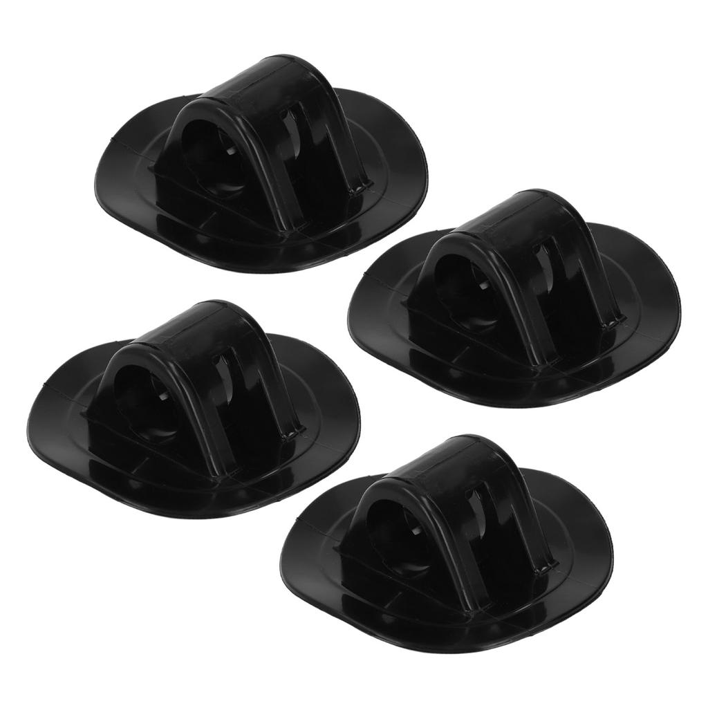 4pcs 76mm Rubber Boat Motor Fixing Bracket Buckle Black Motor Fixed Bracket Buckle for Kayaks