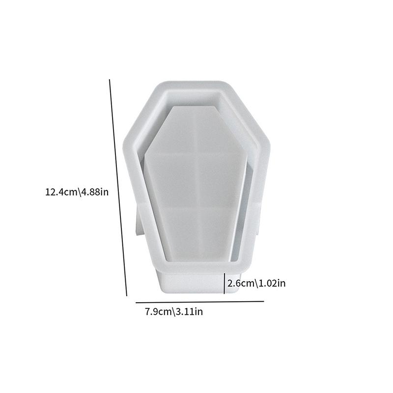 Halloween Resin Silicone Molds Resin Coffin Molds Storage Box Molds Halloween Decorative Casting Mold For Halloween