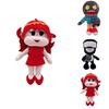 Cozy And Colorful Friday Night Funkin Plush Toy Featuring Fnf Girlfriend And Whitty Stuffed Doll