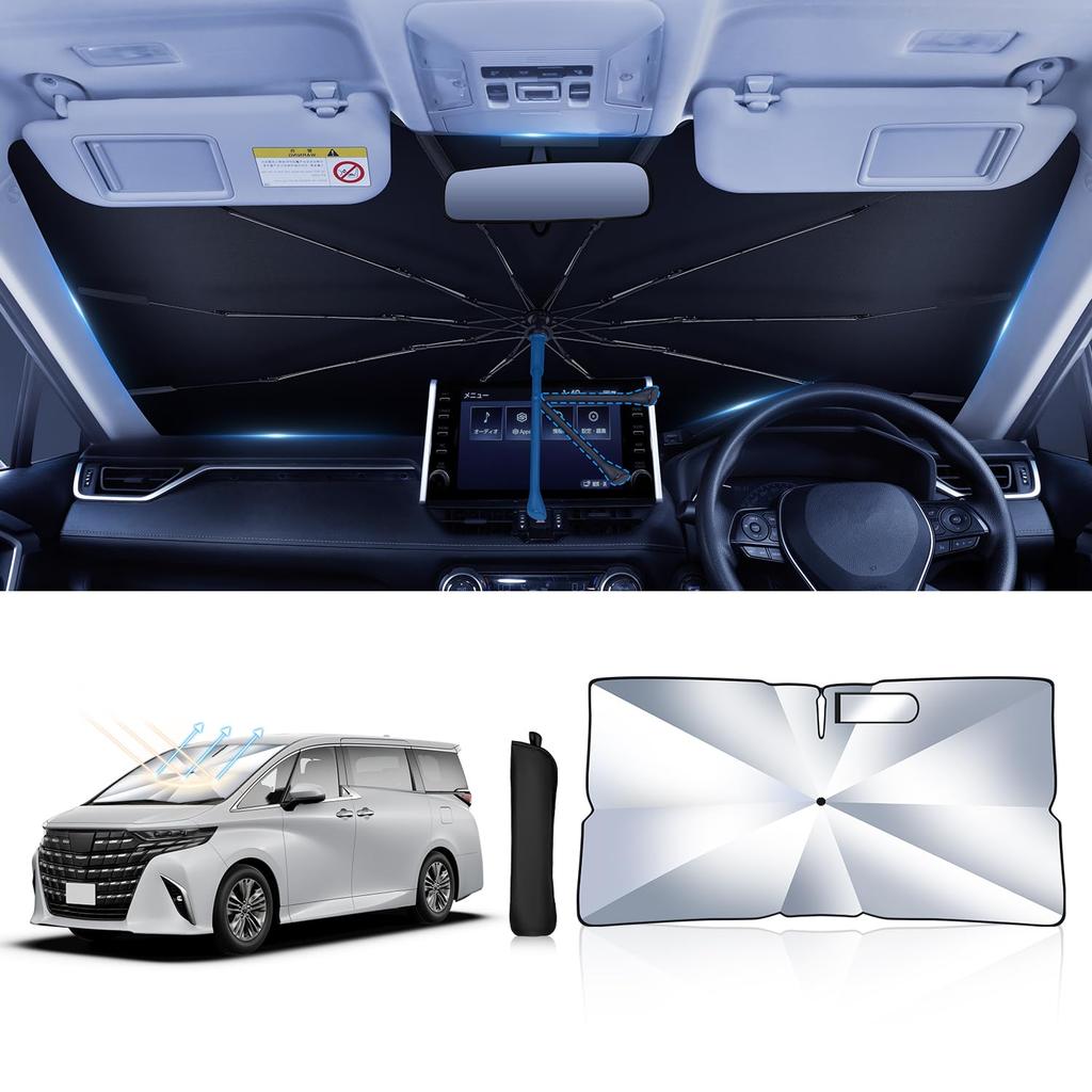 Specific Vehicle Mozan Car Exclusive for Toyota Alphard Vellfire 40 Windshield ALPHARD VELLFIRE 10 Glass UV Bendable Umbrella Sun Thermal Storage Bag