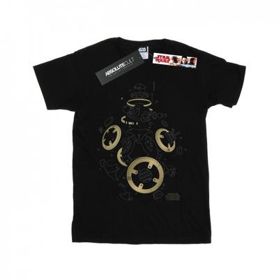 Womens/Ladies The Last Jedi BB-8 Deconstructed Cotton Boyfriend T-Shirt