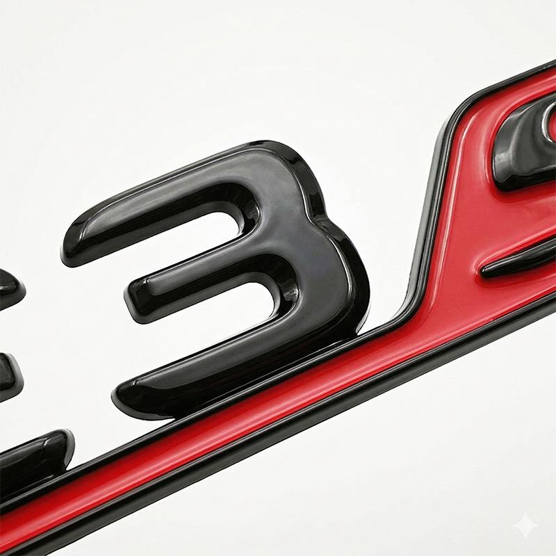 AAYY1 3D ABS Car Trunk Letters Emblem Badge GLE 63 GLE63S For W166 W167 Auto Rear Decal Sticker Gloss Black Chrome Accessories