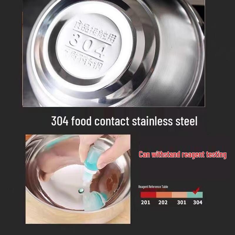 Zhaoran 304 Stainless Steel Double-Layer Kids Bowl