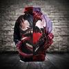 Trendige 2018 Mode Damen/Herren Spinnengift 3D Druck Lässige Hoodies Sweatshirt Jacke Für Stilvollen Komfort