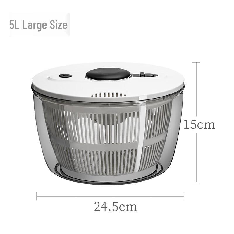 

ZISIZ Manual Salad Spinner and Vegetable Dehydrator