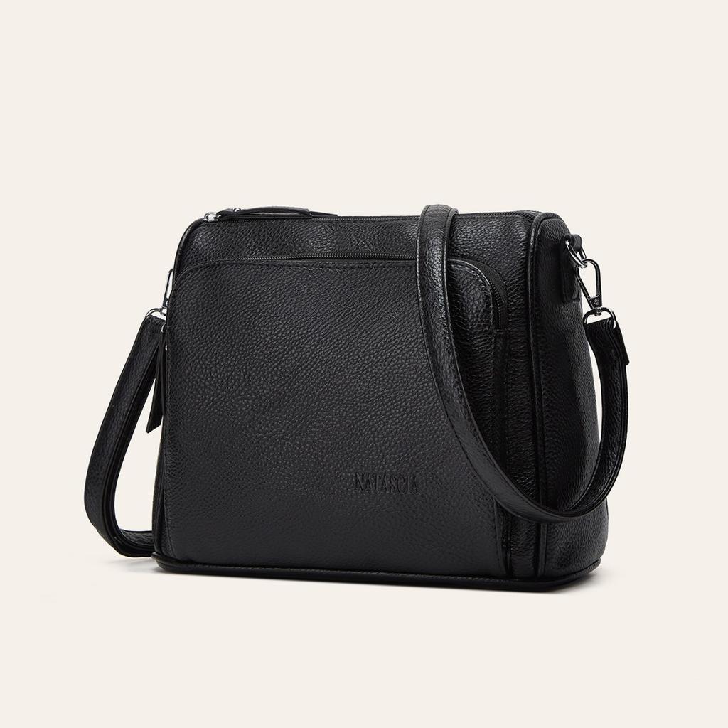 Women's Bag Autumn and Winter New Fashionable and Simple Multi-layer Shoulder Bag High-end Large-capacity Messenger Bag