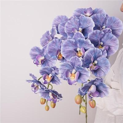 Ornamento Fiore Phalaenopsis Stile Coreano - 9 Fiori per Servizi Fotografici e Decorazione della Casa
