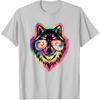 Cool Wolf Funny Wolf Lover Wildlife Men Boys Kids T-Shirt
