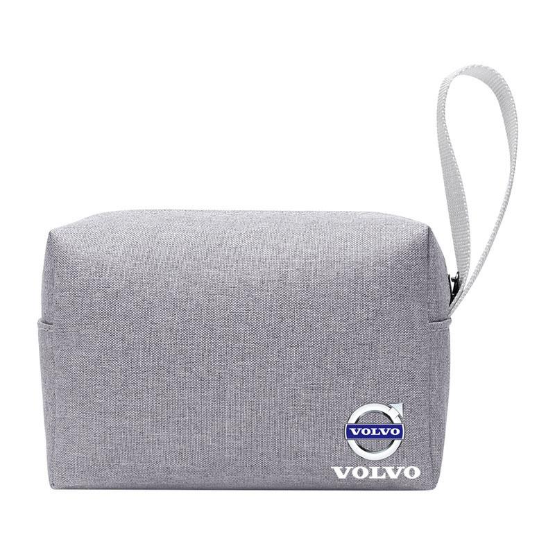 

Storage Pocket U Disk Data Cable Zipper Bag Mobile Phone Charger Pouch for Volvo RDESIGN S60 S90 XC40 XC60 XC90 AWD Accessories