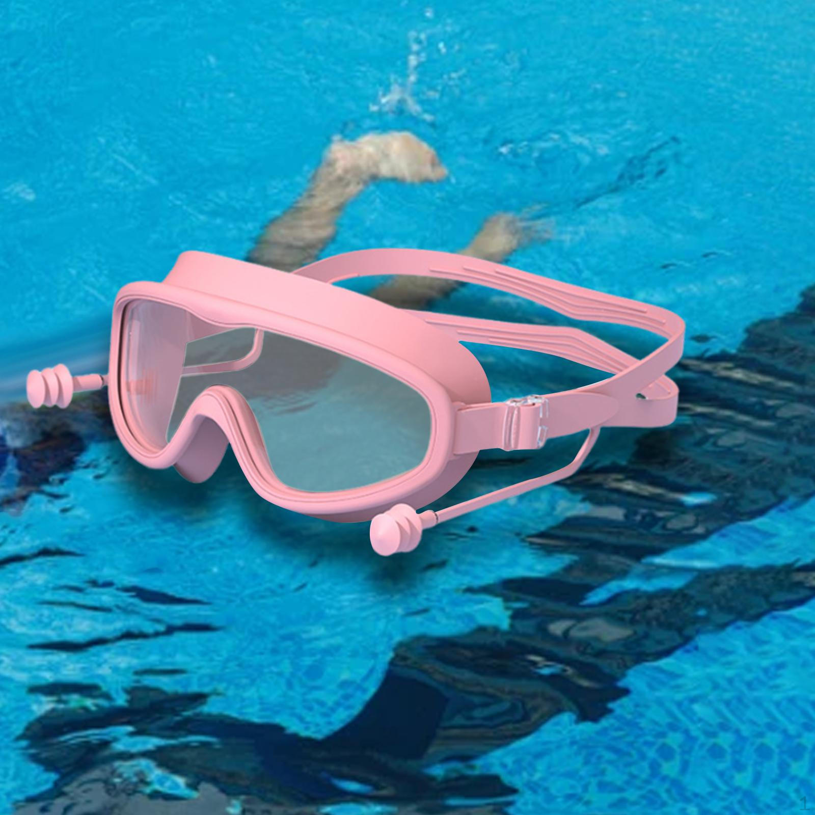 

Children s Swim Goggles with Earplugs for Water Activities And Diving Pink
