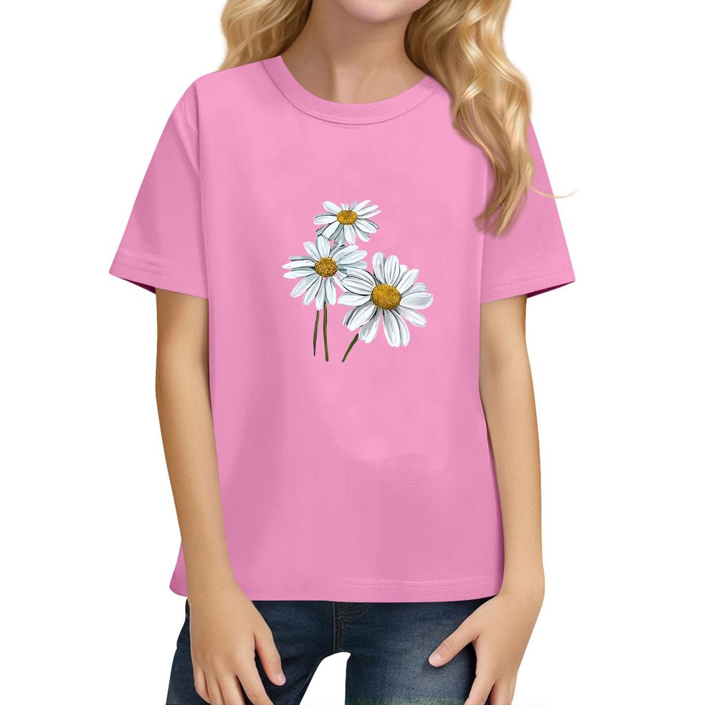 Kinder T-Shirt mit kurzen Ärmeln, Farbe, für den täglichen lässigen Gebrauch