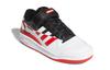 Adidas Originals FORUM Low J Leather Abrasion Resistant Low top Skateboard Shoes White Black Red Teenagers FY7971