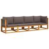 VidaXL 4-piece Garden Sofa Set with Cushions In Acacia Wood and Rope 3278832