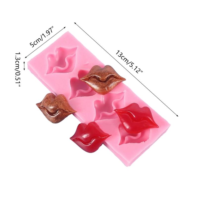 Red Lip Biscuits Silicone Mold Chocolate Candy Mold for Diy Dessert Ice Block Mold Handmade Cupcake Decor Baking Tool