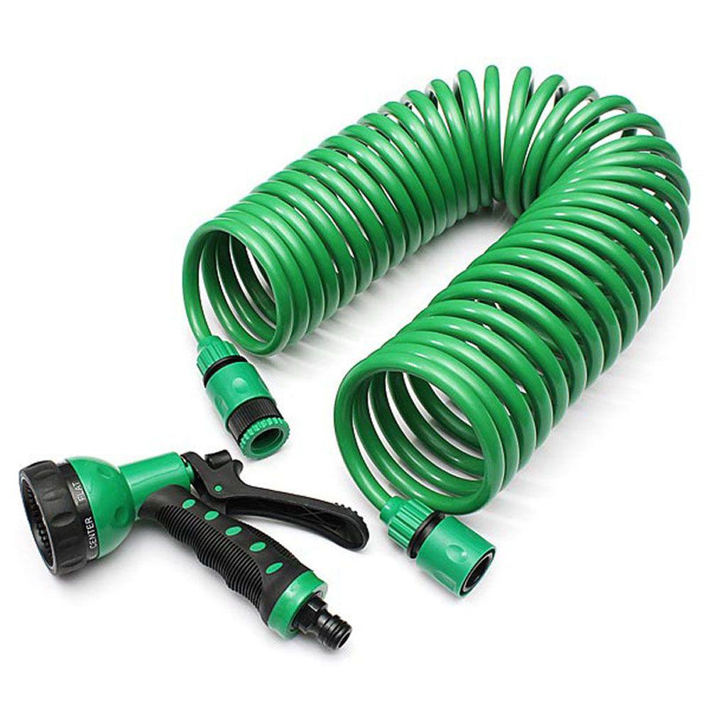 With Spray Gun Retractable Watering Washing Garden Supplies Water Hose Coil Hose Irrigation