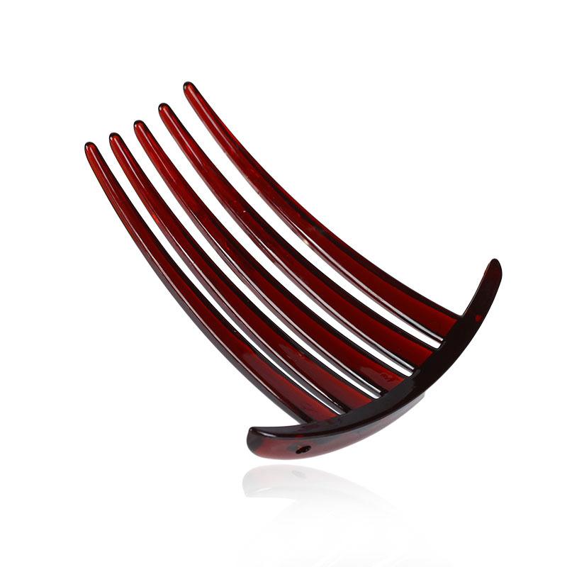 Hair CombHair AccessoryAccessory Material Plastic CombBlack Coffee Five-toothed Hair Comb