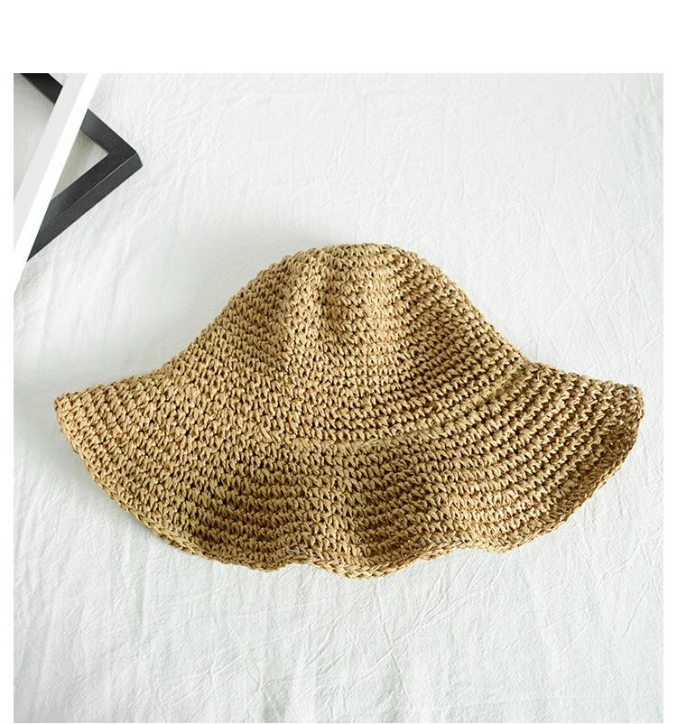 

Simple Girl Raffia Sun Hat Wide Brim Floppy Summer Hats For Women Beach Panama Straw Dome Bucket Hat Femme Shade Hat хакі