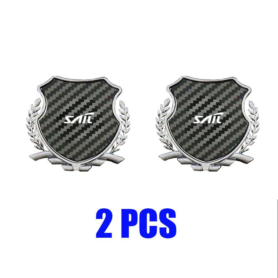Custom Zinc Alloy Car Fender Emblem Metal Side Window Badge For Chevrolet Sail Logo Exterior Modification Decor Accessories