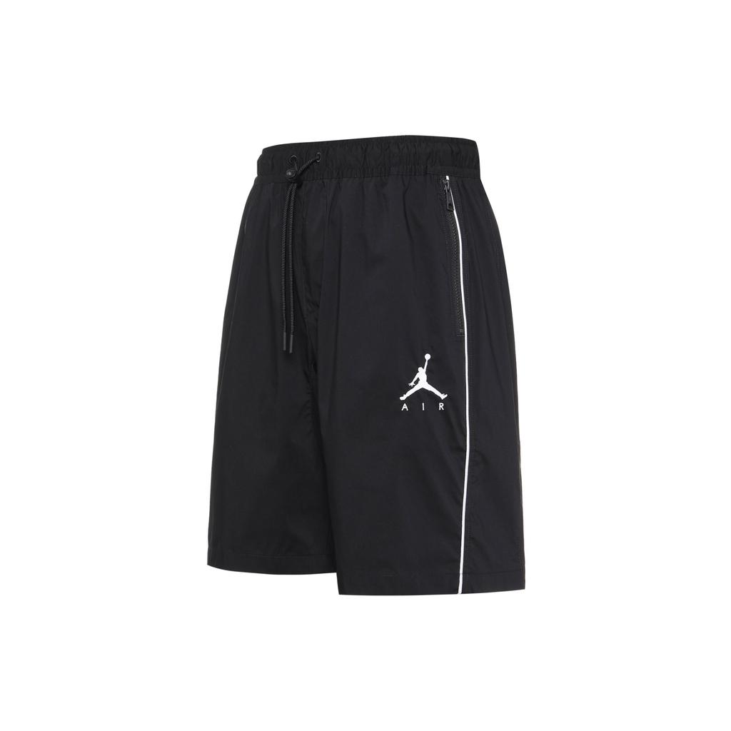 Jordan Jumpman Solid Trim Mid-Waist Woven Shorts Men Bottoms Black CK6818-010