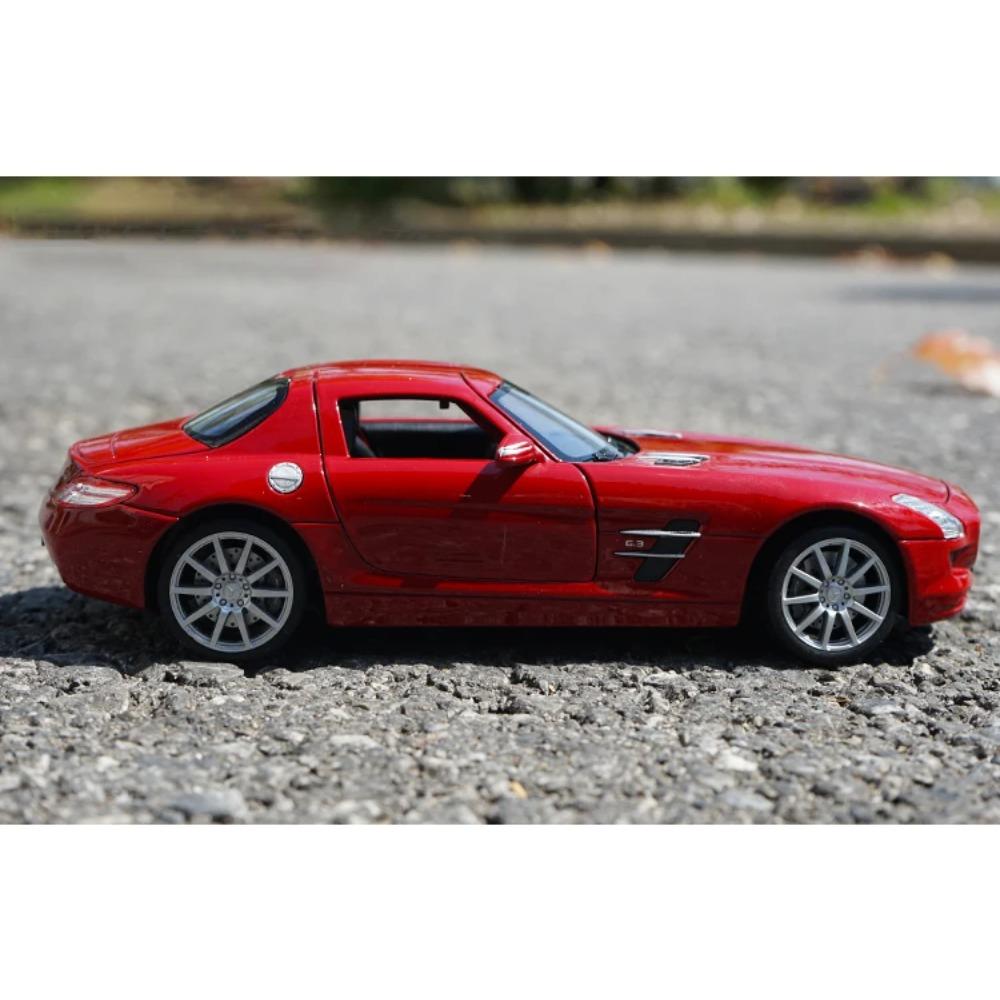 WELLY 1/24 Mercedes-Benz SLS AMG Alloy Car Model Diecasts & Toy Vehicles Collect Car Toy Boy Birthday Gifts