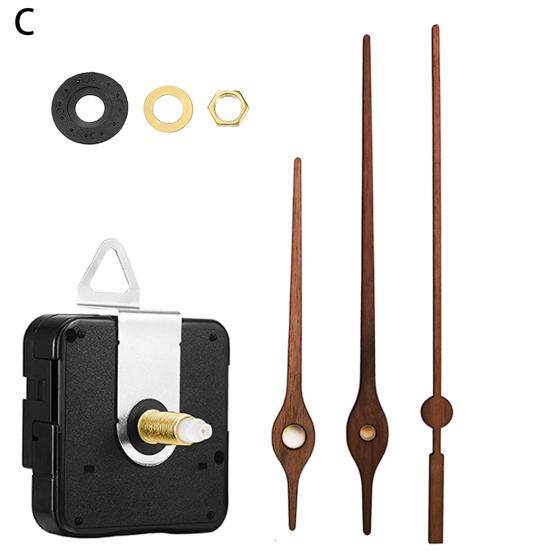 1 Set Clock Accessories Mute Repair Parts Decorative Quartz Clock Mechanism Movement Pointer Long Shaft DIY Kit for Home