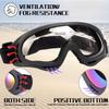 Motorcycle Goggles 2 Pack - ATV Dustproof Dirt Bike Goggles For Ski Racing Riding, Off Road Waterproof Motocross
