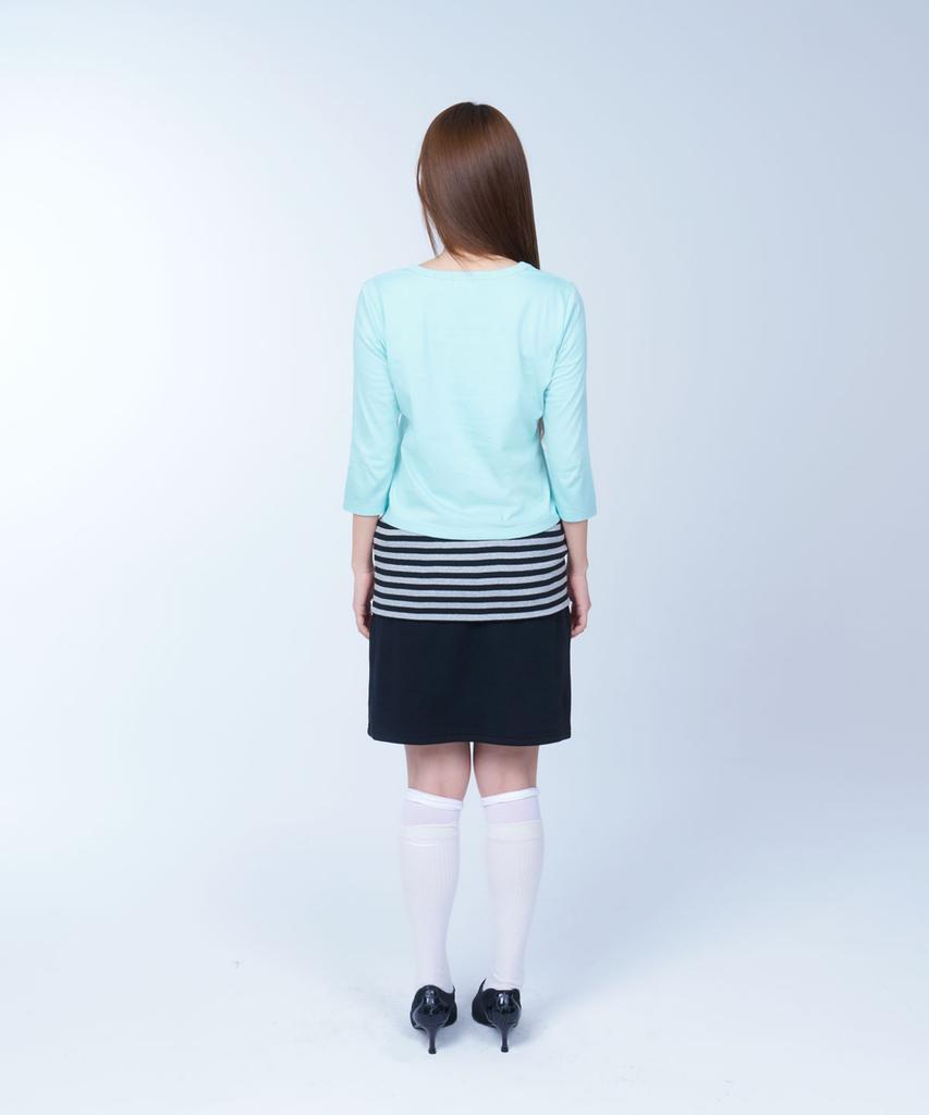 Laailai Drift Flow 3/4 Sleeve Tee (Mint)