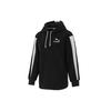 Sweatshirts Women's Black Hooded Moderate Regular (Unisex) Sweatshirts 534985 01