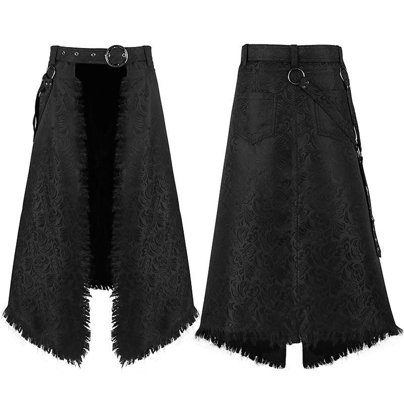 Halloween Gothic Renaissance Skirt With Drawstring For Cosplay And Costumes