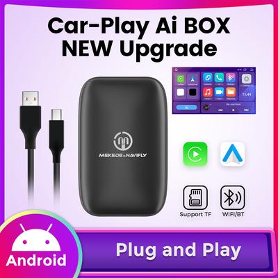 Wireless Carplay Adapter Ai BOX Wire To Wireless Carplay Android Auto Plug and Play Car Intelligent Systems Support Netflix YTB